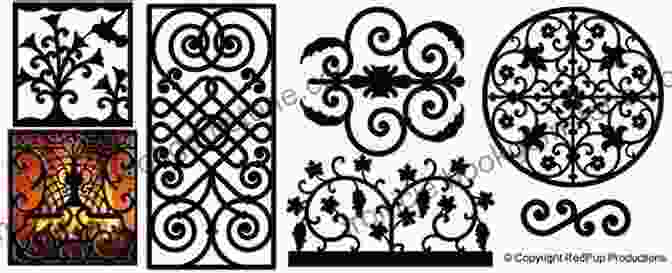 A Decorative French Ironwork Design Featuring A Scrolling Vine Motif. 1100 Decorative French Ironwork Designs (Dover Pictorial Archive)