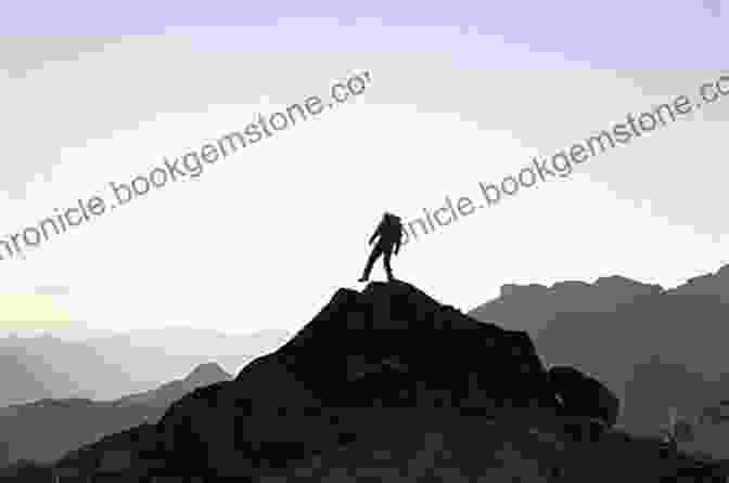 A Lone Hiker Ascends A Mountain, His Silhouette Cast Against A Vibrant Sunset Trail Of The Guanaco Stuart Smith