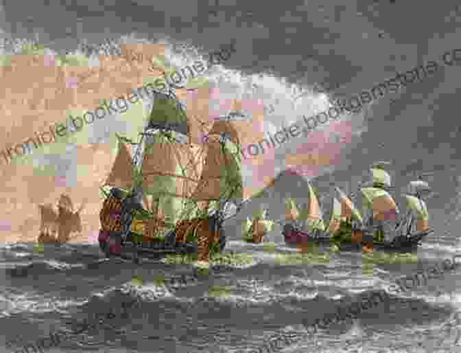 A Painting Depicting The Ships Of The Armada Of The Strait Sailing Through The Tumultuous Waters Of The Strait Of Magellan The Struggle For The South Atlantic: The Armada Of The Strait 1581 84 (Hakluyt Society Third 31)