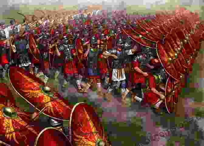 A Panoramic View Of A Roman Legion In Formation, Their Shields Interlocking And Spears Poised, Ready To Face The Enemy. Into The Battle (Rise Of The Republic 2)