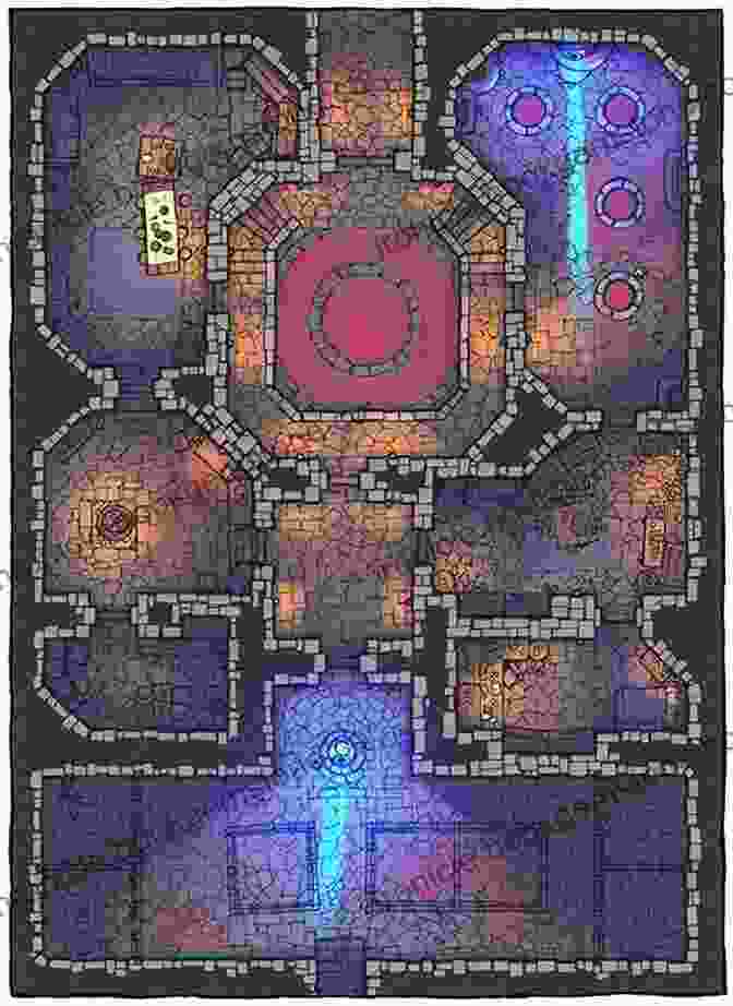 A Screenshot Of A Dungeon Map From The Collection. RPG Map Collection / Dungeons And Caves: Collection Of Maps For Role Playing Games For Gamers And Game Masters