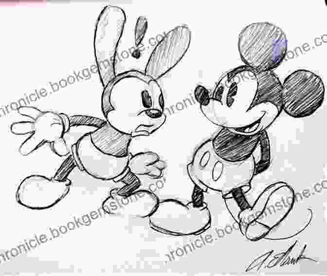 A Sketch Of The Original Mickey Mouse Prototype, Oswald The Rabbit, With Mickey's Iconic Features Emerging From Its Outline. The Vault Of Walt: Volume 4: Still More Unofficial Disney Stories Never Told