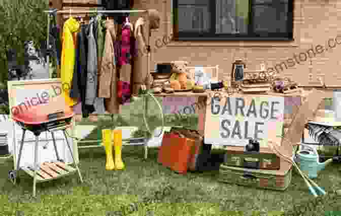 An Image Of A Garage Sale With Various Antique And Vintage Items On Display, Including A Locket, A Postcard, And A Framed Photograph. Symbolic Messages (Garage Sale Mysteries 7)