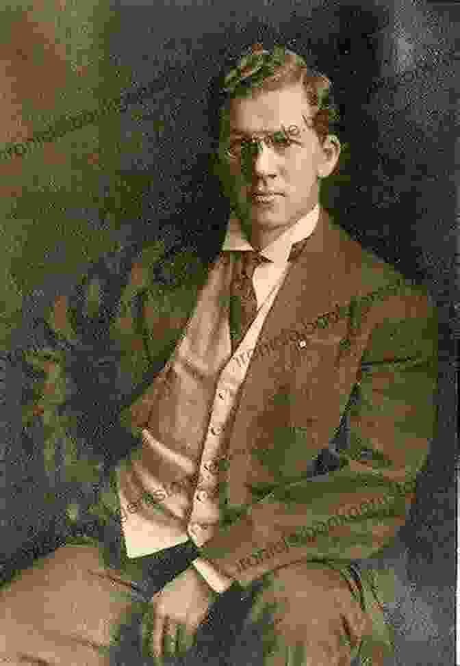 Black And White Portrait Of A Young James Rosone, Circa 1920, Dressed In A White Suit And Hat, Looking Out Over A Tropical Ocean. South Sea Tales James Rosone