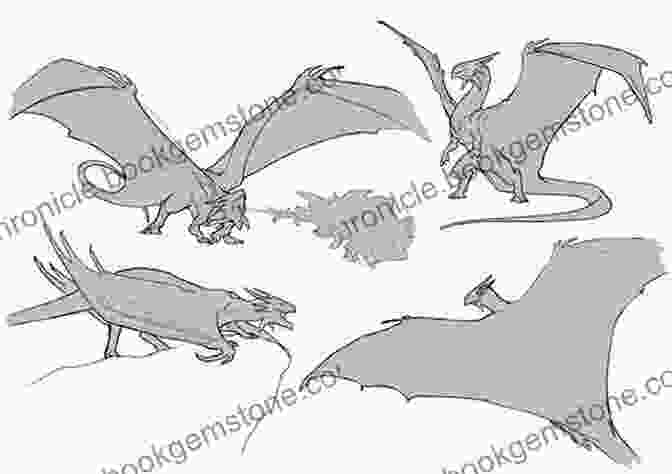 Dragon Poses Drawing Dragons: Learn How To Create Fantastic Fire Breathing Dragons (How To Draw Books)