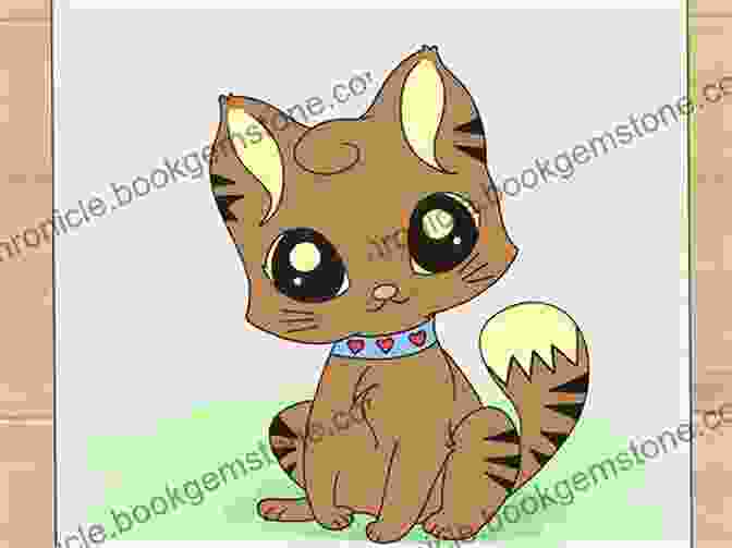 Drawing Of A Cute Cat How To Draw Cute Animals For Kids: Learn To Draw Cute Animals Funny Food And Objects With A Step By Step Guide