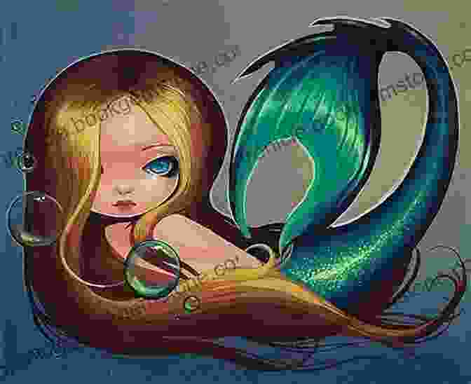 Marina, A Young Mermaid With Flowing Hair And A Shimmering Tail, Gazes Up At The Surface Of The Ocean With A Look Of Longing And Determination. Mermaid: A Memoir Of Resilience