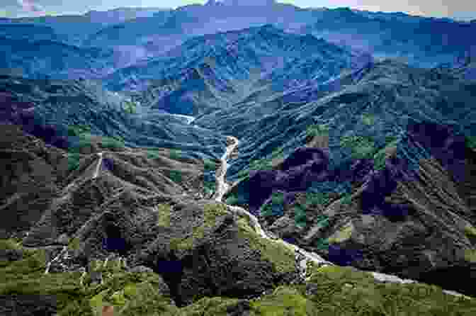 Panoramic View Of The Sierra Madre Del Sur Mountain Range, With Rolling Hills And Lush Vegetation In The High Sierra Of Guerrero